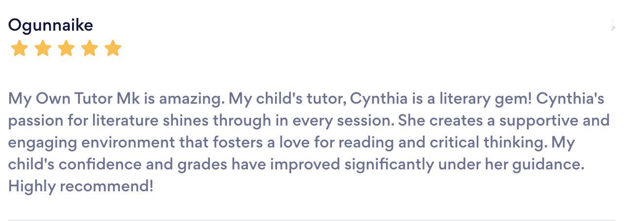 Parent Testimonial 2